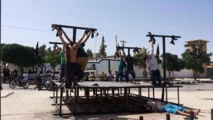 ISIS Performing Crucifixtions on Christians